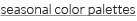seasonal color palettes