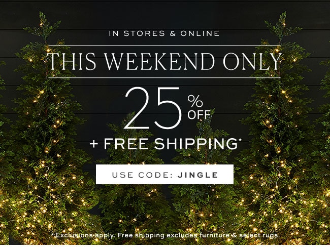 THIS WEEKEND ONLY