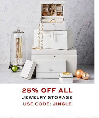 25% off Alljewelry storageUse code: jingle