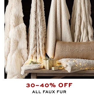 30â€“40% Off all faux fur