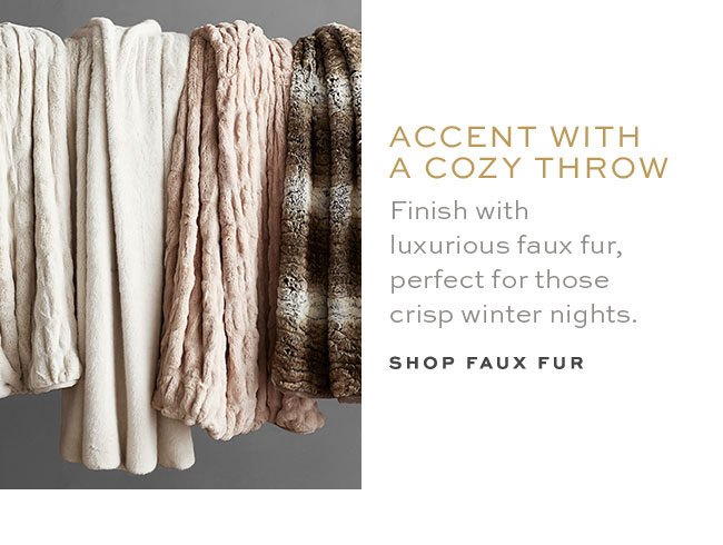 ACCENT WITH A COZY THROW