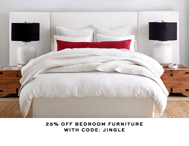 25% OFF BEDROOM FURNITURE WITH CODE: JINGLE