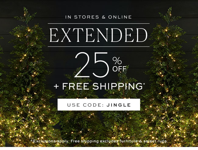 1 More Day 25 Off Bonus Deals Pottery Barn Email Archive