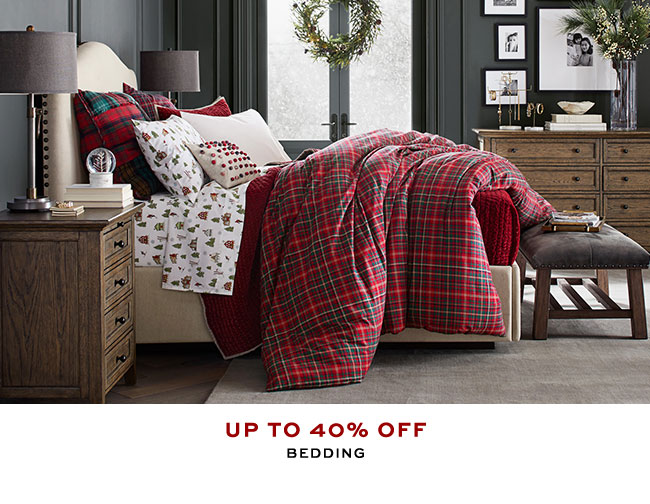 UP TO 40% OFF BEDDING