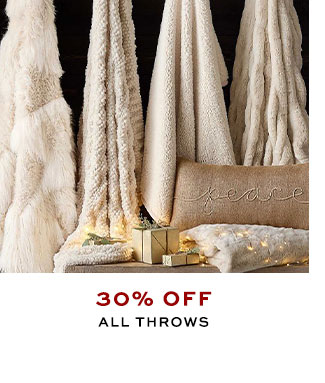 30% OFF ALL THROWS