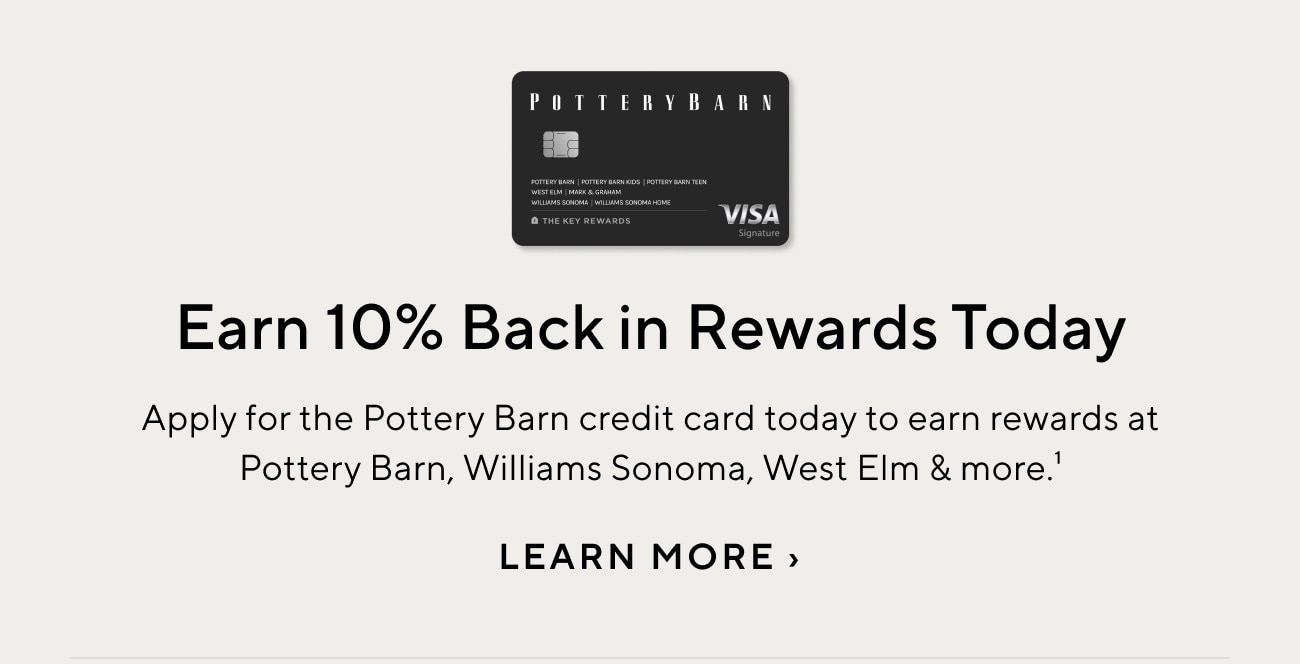 o THE KEY Seven brands. One card. Countless rewards. WELCOME OFFER ZERO INTEREST 100 BACK IN OR 1 -MONTH PROMO REWARDS' FINANCING* for your first 30 days. on purchases of $750 or more. 5% thereafter. Standard APR applies thereafter. LEARN MORE 