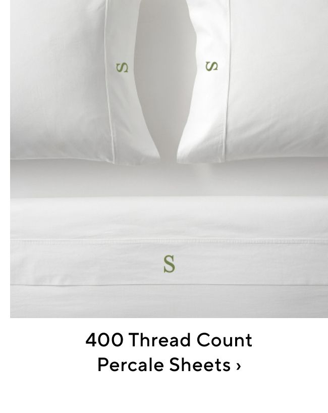  400 Thread Count Percale Sheets 
