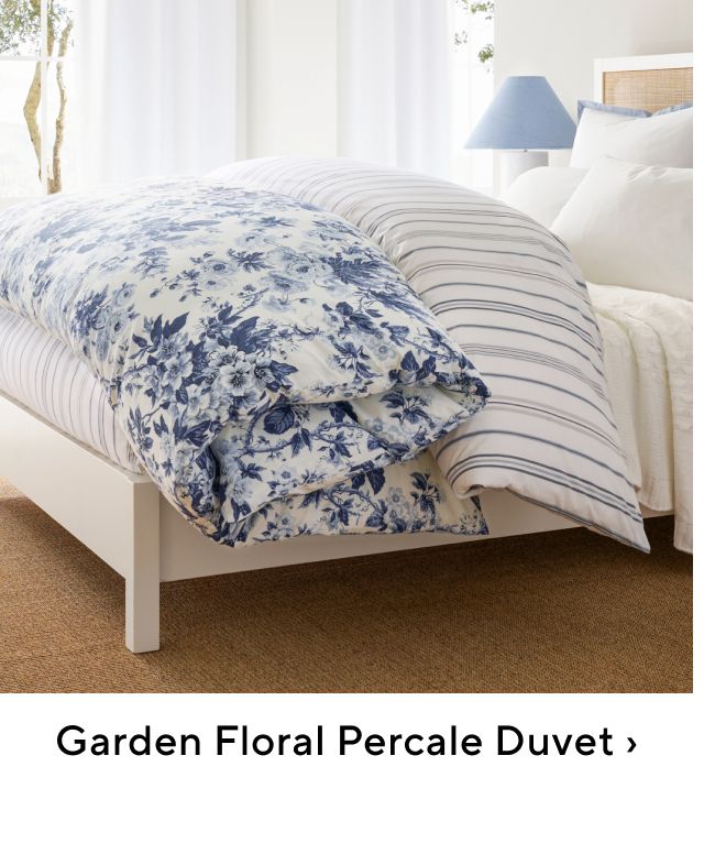  Garden Floral Percale Duvet 